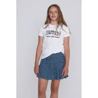 Coolcat T-shirt License Tokyo Fight Like A Girl Wit Meisjes Katoen Ronde hals - maat 122/128