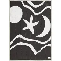 Ferm Living Sprei Kove Charcoal / Elm Green-120 x 80 cm