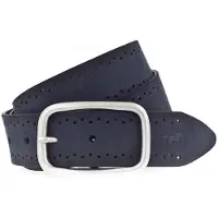 Mustang Leren riem Robuust, generfd rundleer met perforatie