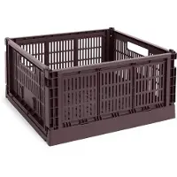 HAY Opbergbox Colour Crate Large Square Bordeaux