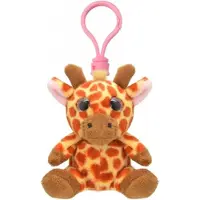 Wild Planet Sleutelhanger Pluche giraf - knuffel sleutelhanger - 9 cm - dieren knuffel