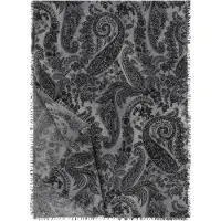 Roeckl Sjaal 'SOFT PAISLEY' grijs / donkergrijs