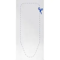 STAUS&BACH Ironiq Pad - Strijkplank Vilt - Tafelstrijkplank molton onderlaag - 135 x 49 cm - Strijkplankonderlaag