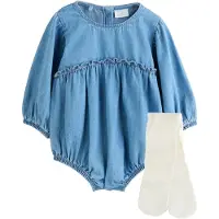 Next Rompertje/body blauw