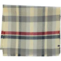 Lerros Sjaal beige / lichtblauw / grijs / donkerrood