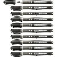 Stabilo worker+ colorful - Rollerball Pen 0.5 mm - Zwart - Doos 10 stuks