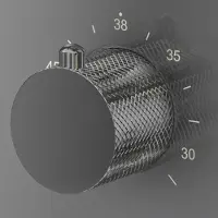 Saniclear Talpa Curved temperatuurknop voor inbouw thermostaatkranen (SK21224 en SK79841)