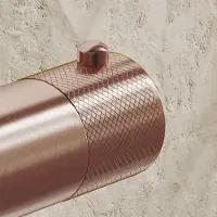 Saniclear Copper Curved temperatuurknop voor opbouw thermostaatkranen (SK38377, SK22978 en SK22982)