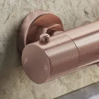 Saniclear Copper Stripes omstelknop voor opbouw thermostaatkranen (SK38377, SK22978 en SK22982)