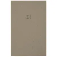 ZEZA Grade douchevloer - 90x150cm - antislip - antibacterieel - mineraalmarmer - rechthoek - mat cream (taupe) 400000000000019581