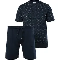 JP 1880 Pyjama kort navy / wit