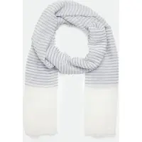Comma casual identity Sjaal grijs / wit