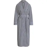 Ralph Lauren Badjas kort ' Shirting Stripes ' lila / wit