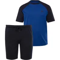 Men Plus Pyjama kort navy / zwart