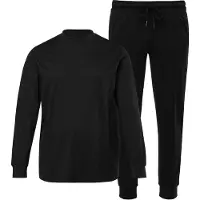 Men Plus Pyjama lang zwart