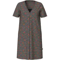 Ulla Popken Nachthemd rood / zwart / wit