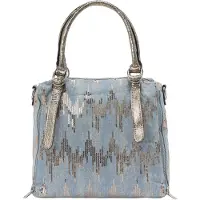 NAEMI Handtas pastelblauw / zilver