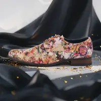 Lureaux Royal Bloom - - Nette Kleurrijke Schoenen Met - Of Zonder - Print - Heren