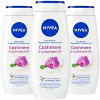 Nivea 3x Douchecrème Cashmere & Cotton Seed Oil 250 Ml