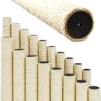 Eyepower 40 x 7,4 cm: M8 Sisal Stam voor Krabpaal - Sisalpaal voor Kattenboom - Krab Bomen Onderdelen