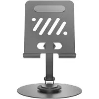 Wiwu Telefoonhouder & Tablet Standaard - 360° Draaibaar - Universeel voor iPad & Smartphone tot 12.9 inch - Bureauhouder - Grijs