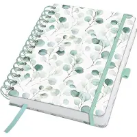 Sigel spiraal notitieboek A5 - Jolie - hardcover - 240 pagina's - blanco - 120 grams papier - Eucalyptus Day - SI-JN656
