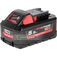 Milwaukee M18 HIGH OUTPUT 5.5 AH ACCU