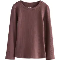 Next Shirt chocoladebruin