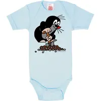 Logoshirt Rompertje/body 'Der Kleine Maulwurf-Print' blauw
