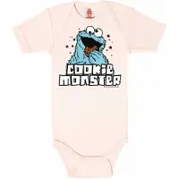 Logoshirt Rompertje/body 'Krümelmonster' pink
