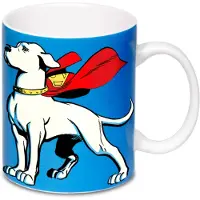 Logoshirt Kop 'Superman - Krypto the Superdog' blauw