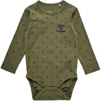 Hummel Body l/ä - hmlBeesy - Dusty Olive - - 1 Jahr (80) - Body L/Ä