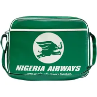 Logoshirt Schoudertas 'NIGERIA AIRWAYS' groen / wit