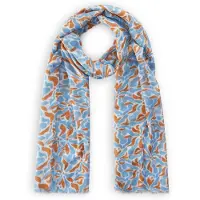 Codello Sjaal blauw / oranje / wit
