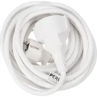 Velleman Verlengkabel, H05VV-F 3G1.5, 5 m, 16 A/230 V, 3500 W, type E/F, Schuko, voor binnen, pvc, wit