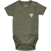Hummel Rompertje/body olijfgroen / offwhite