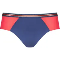 Mey Slip 'Poetry Sheer' donkerblauw / goud / oranjerood