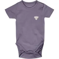 Hummel Rompertje/body mauve / wit