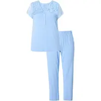 Ulla Popken Pyjama hemelsblauw