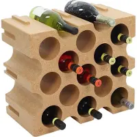 Mottez B229V Flesblokjes tot Ø92mm voor 15 flessen, terracotta