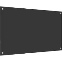 vidaXL Keukenachterwand Donkergrijs 100 x 60 cm gehard glas
