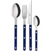 Sabre Paris Bistrot solid bestekset 4-delig Navy blue