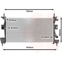 VAN WEZEL 18002475 Radiateur
