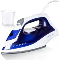 Capida DB15413 Strijkijzer - Stoomstrijkijzer - 2200W - Iron Met 350ml Watertank - Stoomstrijkijzers Met Keramische Zoolplaat - Stoomstootfunctie - Blauw