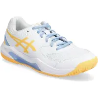 Asics Gel-Dedicate 8 Padel - Padelschoenen - 37.5 - White/Orange Glow / Wit Oranje - Padel - Court