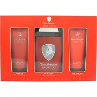 Tonino lamborghini Sportivo Eau de Toilette 125 ml + After Shave Balsam 100 ml + Shave Gel 100 ml (voor heren)