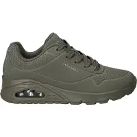 SKECHERS Sneakers laag 'Schnürschuh Damen 177861 olv Kunststoff (Synthetik) in grün' groen