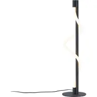QAZQA Moderne tafellamp zwart incl. LED 3-staps dimbaar - Twirl