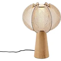 QAZQA Japandi Tafellamp Beige 45cm - Gertie