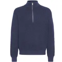 !Solid Trui ' SDRIVER HALFZIP ' blauw
